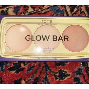Tarte Shape Tape Glow Bar Palette NIB Champagne Blur, Bronze Glow, Sunlit Glow